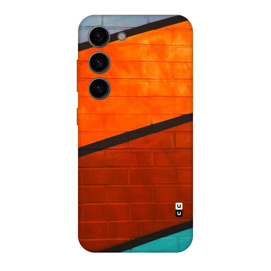 Wall Diagonal Stripes Original Polycarbonate Back Case for Galaxy S23