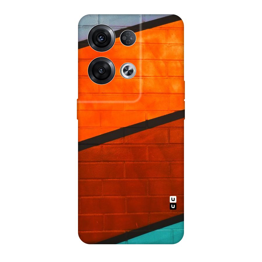 Wall Diagonal Stripes Original Polycarbonate Back Case for Oppo Reno8 Pro 5G