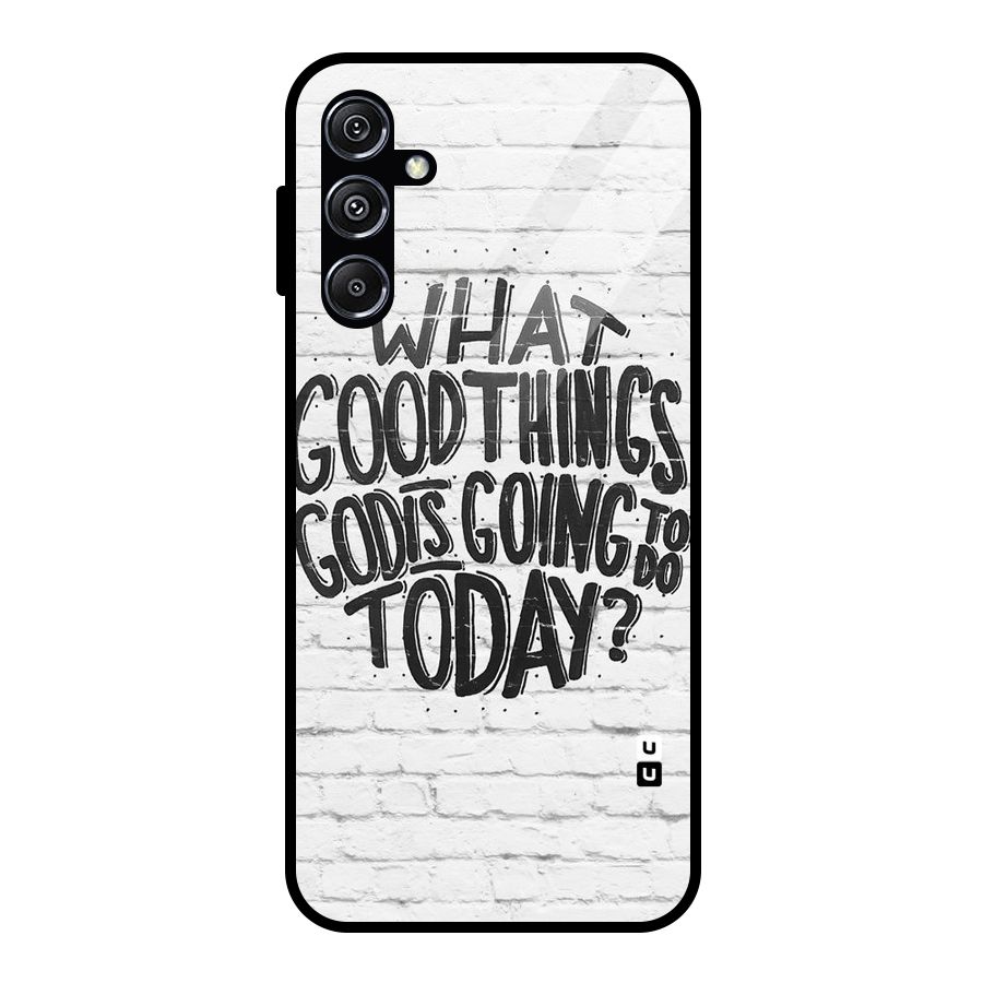 Wall Good Glass Back Case for Galaxy M34 5G