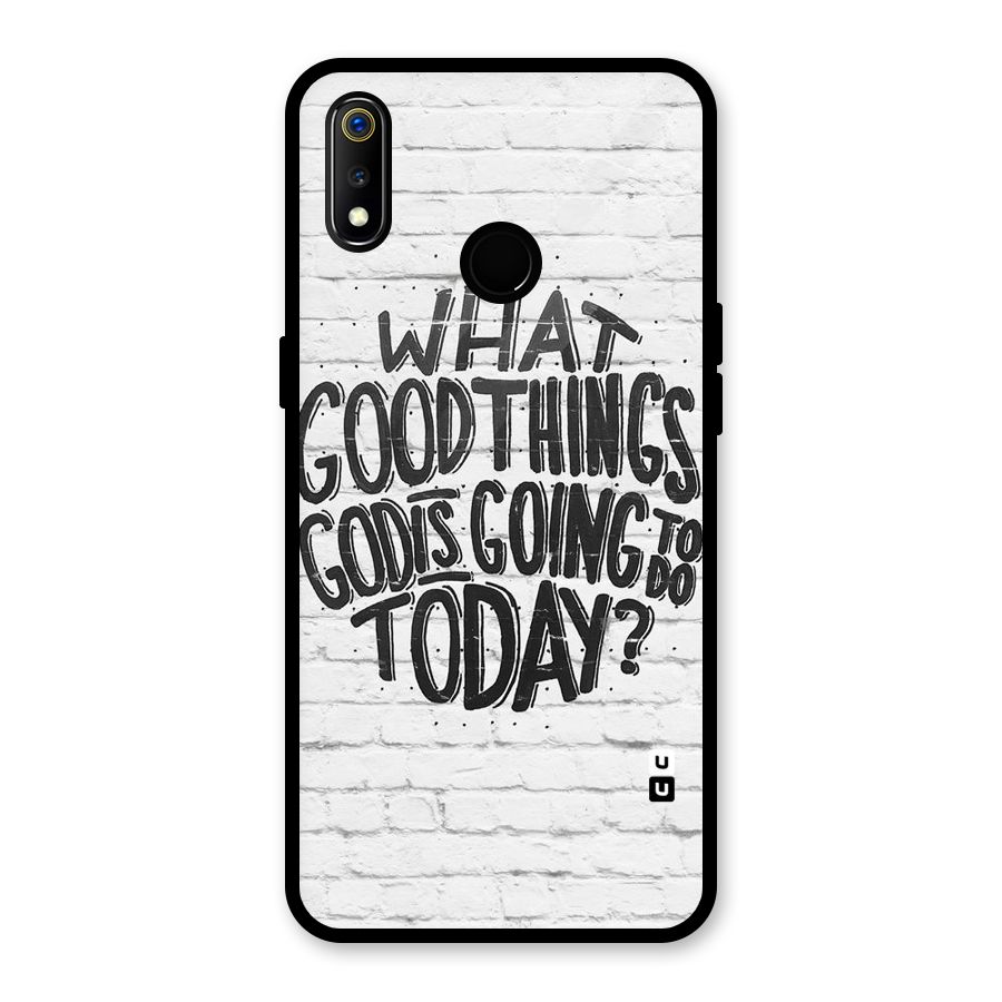 Wall Good Glass Back Case for Realme 3i
