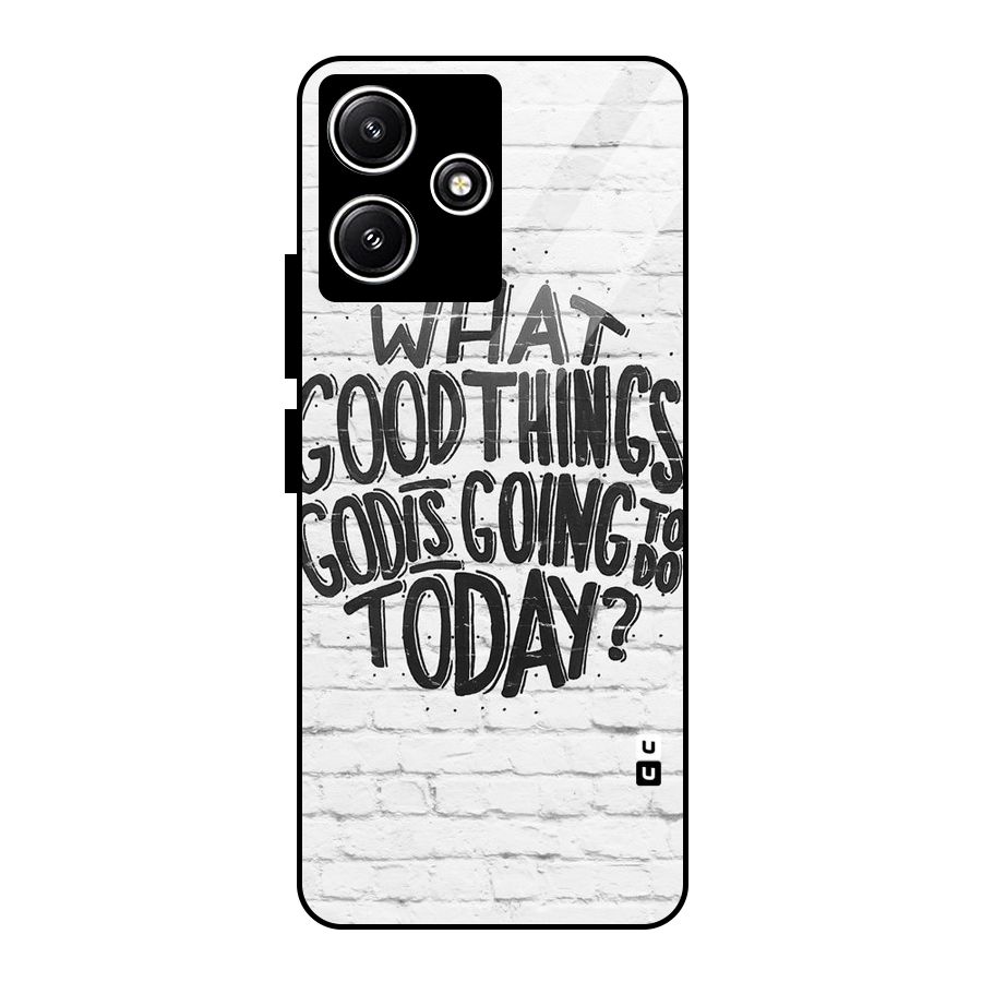 Wall Good Glass Back Case for Redmi 12 5G