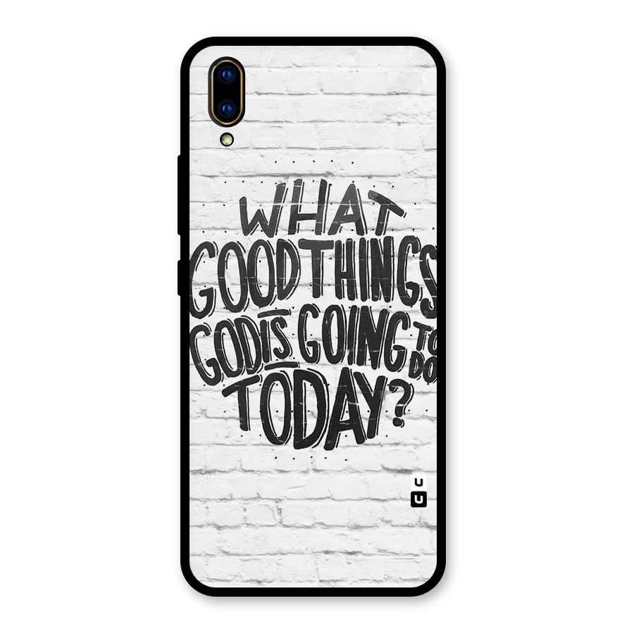 Wall Good Glass Back Case for Vivo V11 Pro