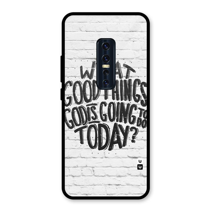 Wall Good Glass Back Case for Vivo V17 Pro