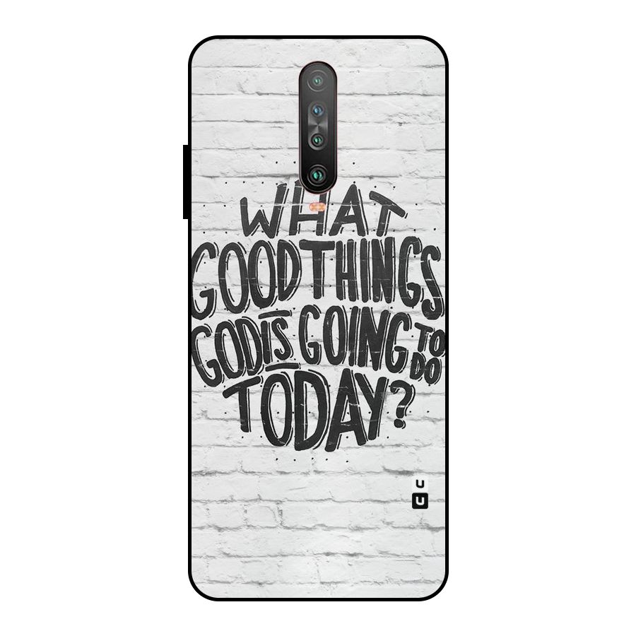 Wall Good Metal Back Case for Poco X2