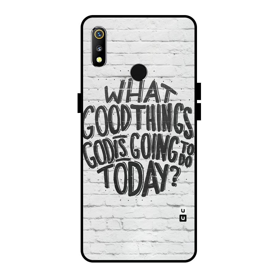 Wall Good Metal Back Case for Realme 3i