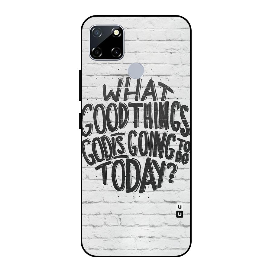 Wall Good Metal Back Case for Realme Narzo 30A
