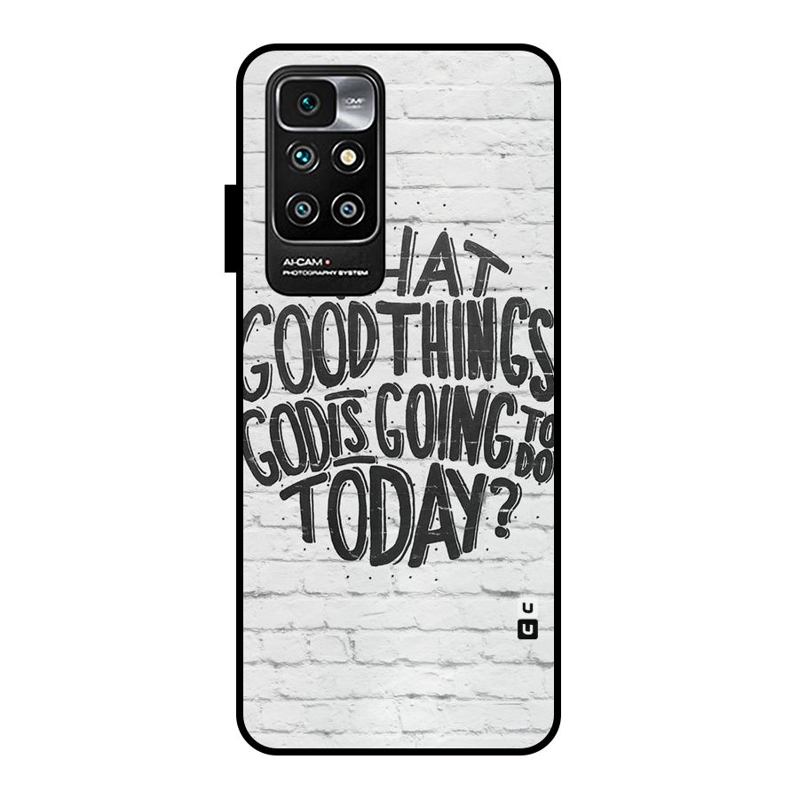 Wall Good Metal Back Case for Redmi 10 Prime