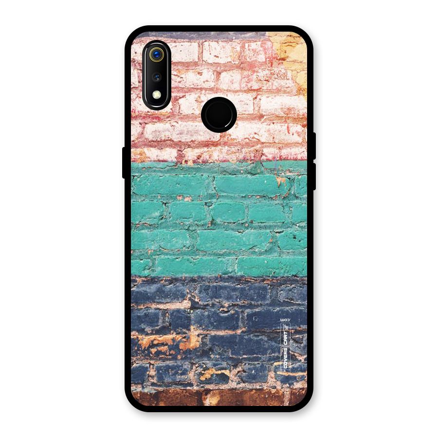 Wall Grafitty Glass Back Case for Realme 3