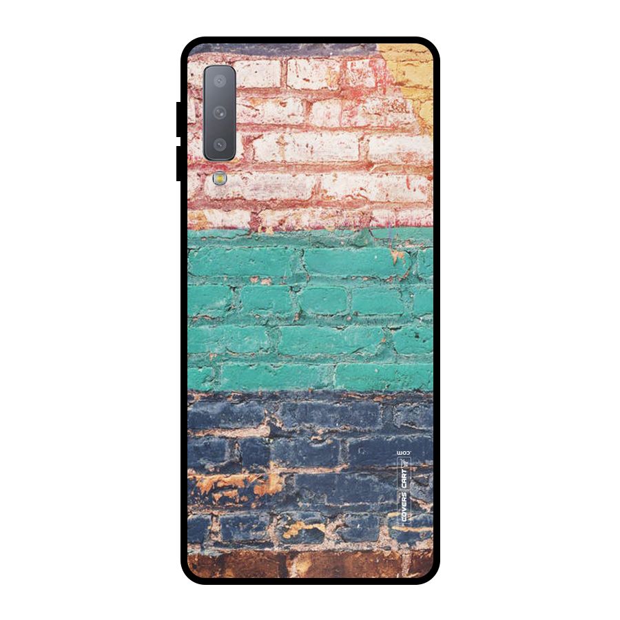 Wall Grafitty Metal Back Case for Galaxy A7 (2018)