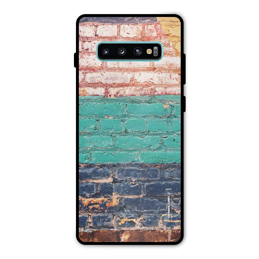 Wall Grafitty Metal Back Case for Galaxy S10 Plus