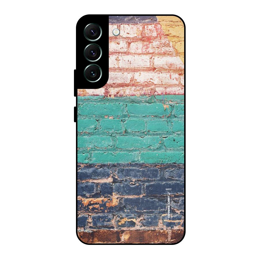 Wall Grafitty Metal Back Case for Galaxy S22 Plus 5G