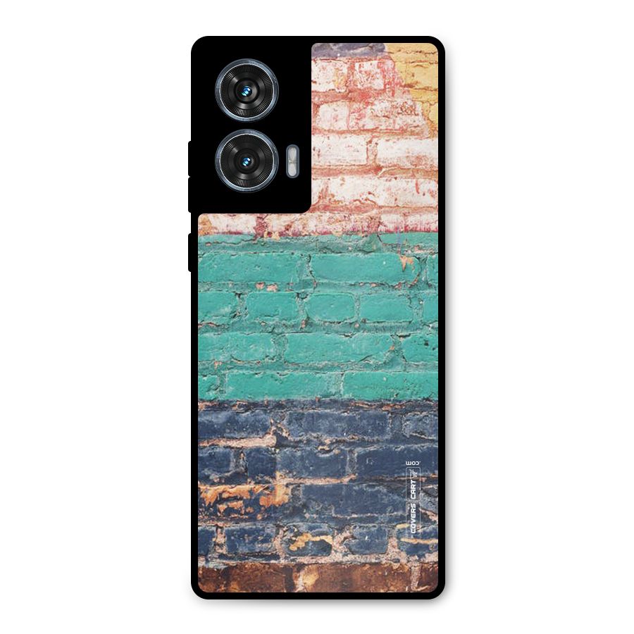 Wall Grafitty Metal Back Case for Motorola Edge 50 Fusion
