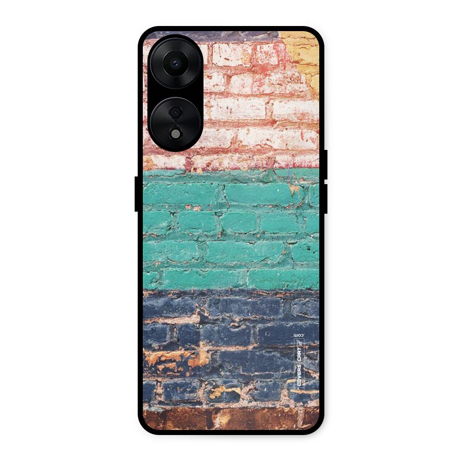 Wall Grafitty Metal Back Case for Oppo A78 5G
