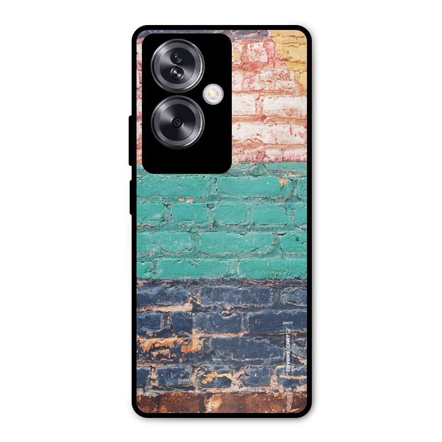 Wall Grafitty Metal Back Case for Oppo A79 5G