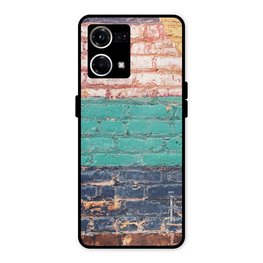 Wall Grafitty Metal Back Case for Oppo F21 Pro 4G