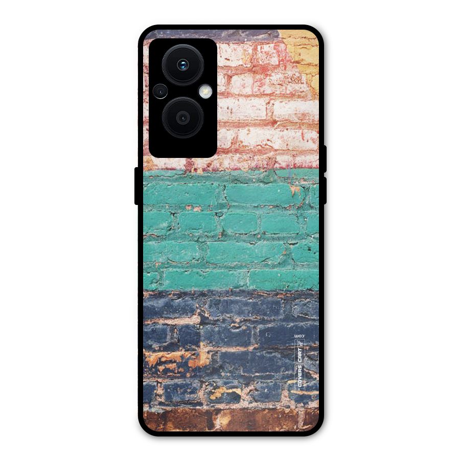 Wall Grafitty Metal Back Case for Oppo F21s Pro 5G