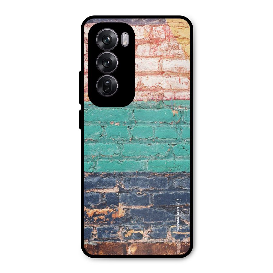 Wall Grafitty Metal Back Case for Oppo Reno12 Pro