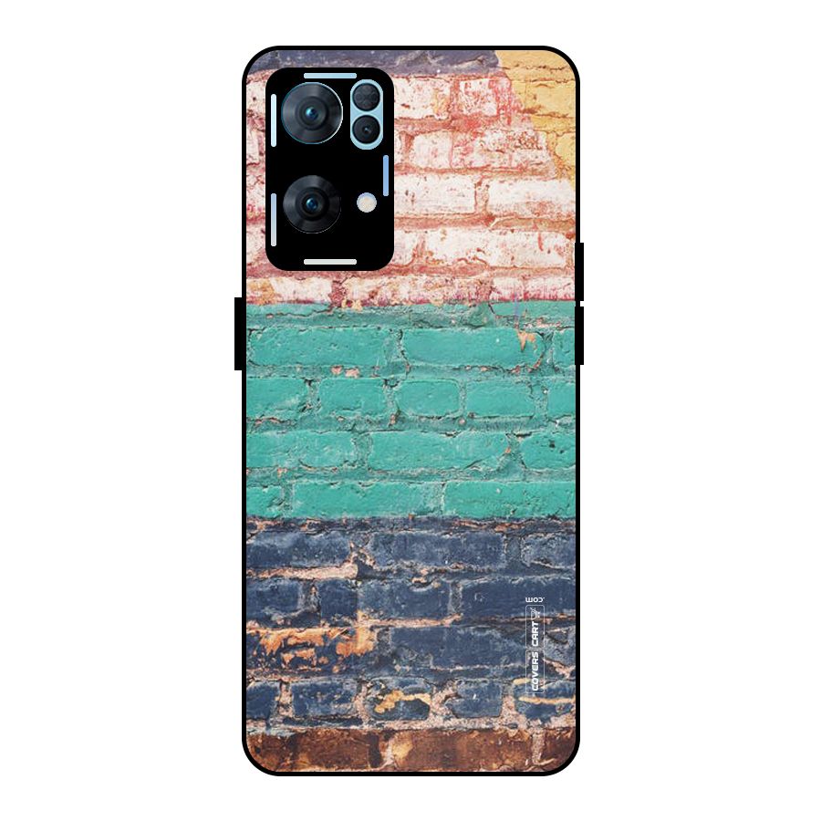 Wall Grafitty Metal Back Case for Oppo Reno7 Pro 5G