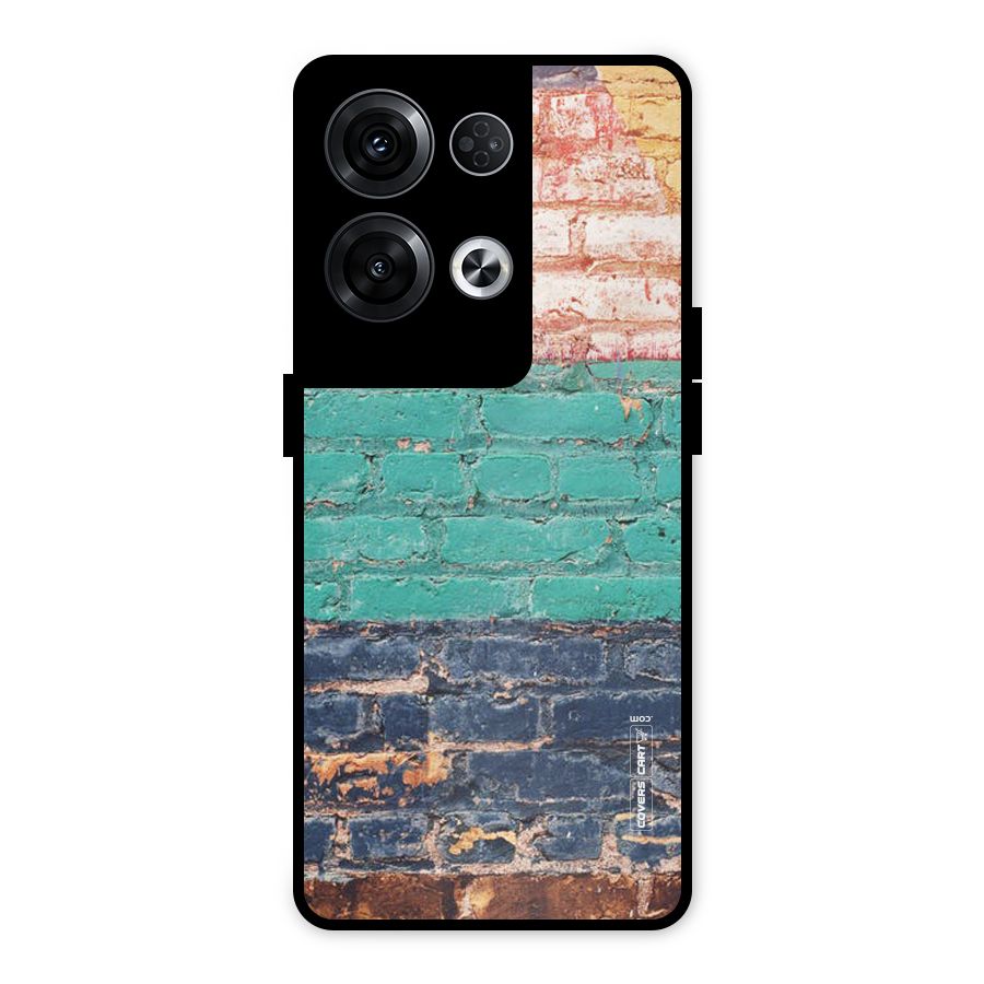 Wall Grafitty Metal Back Case for Oppo Reno8 Pro 5G