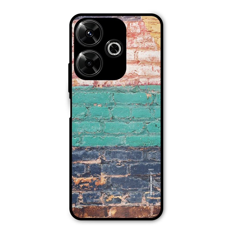 Wall Grafitty Metal Back Case for Poco M6 Plus