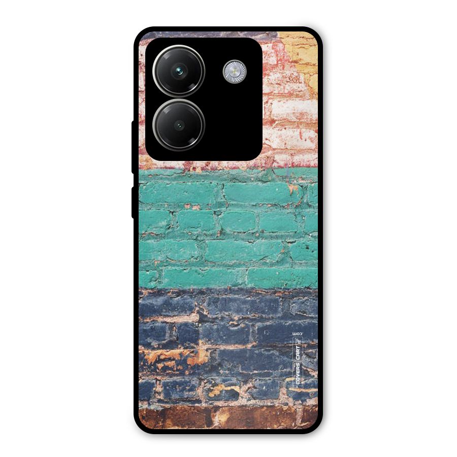 Wall Grafitty Metal Back Case for Poco M7 Pro 5G