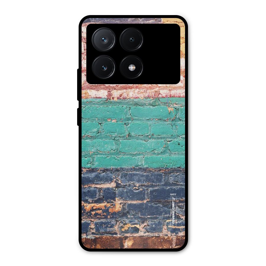 Wall Grafitty Metal Back Case for Poco X6 Pro