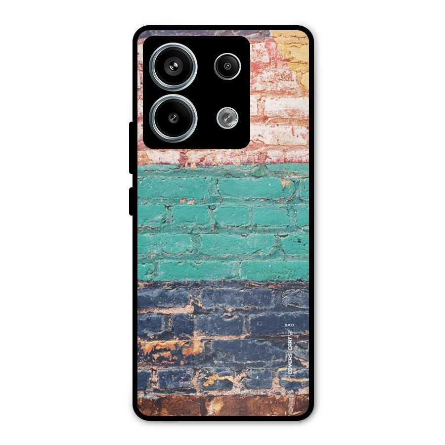Wall Grafitty Metal Back Case for Redmi Note 13 Pro 5G