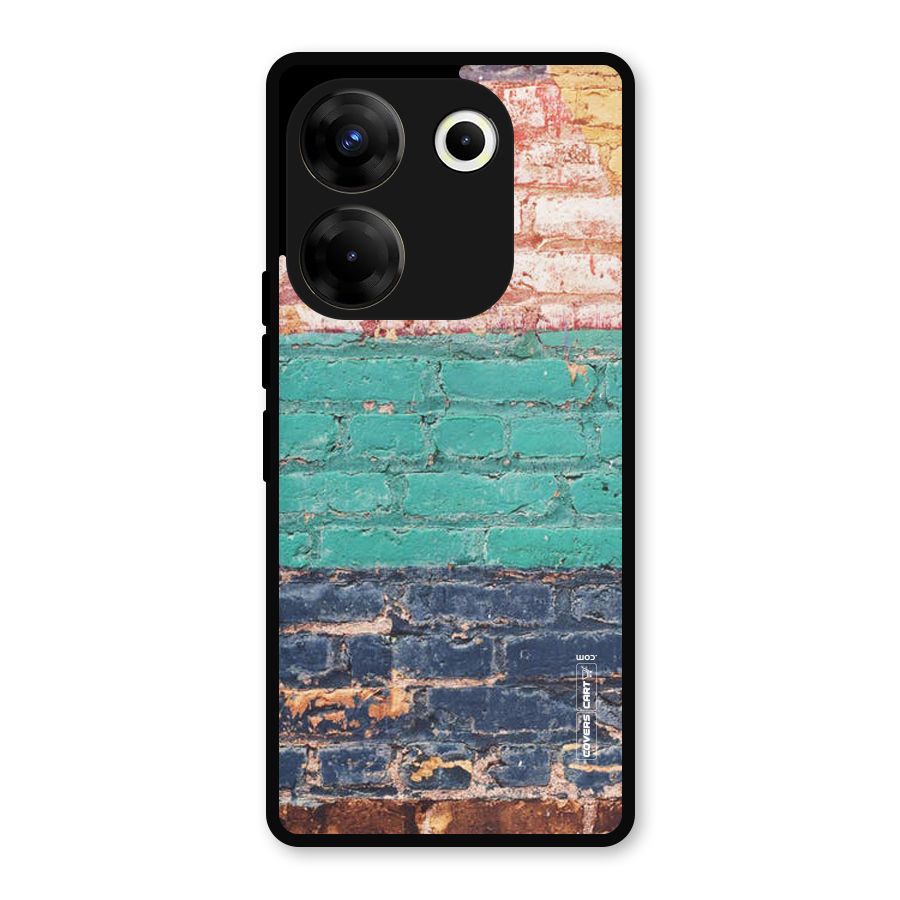 Wall Grafitty Metal Back Case for Tecno Camon 20 Pro