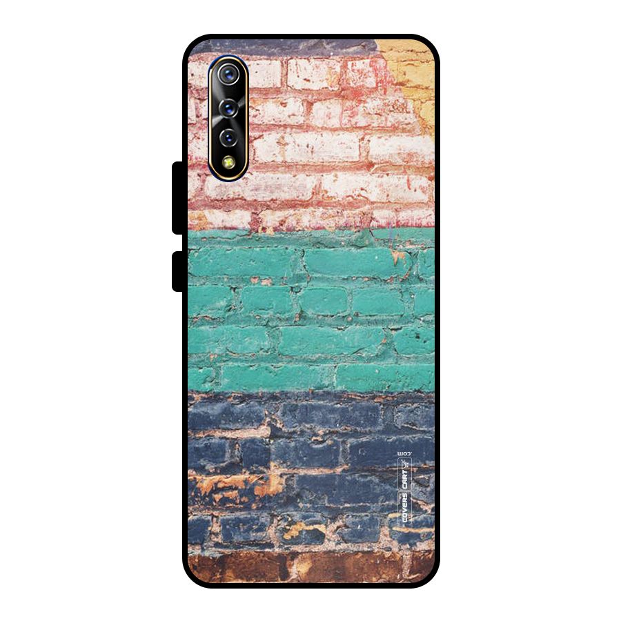 Wall Grafitty Metal Back Case for Vivo S1