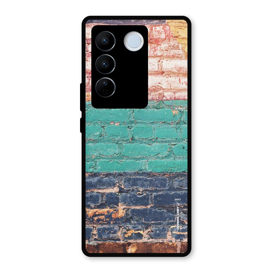 Wall Grafitty Metal Back Case for Vivo V27 Pro