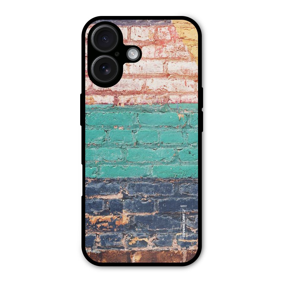 Wall Grafitty Metal Back Case for iPhone 16