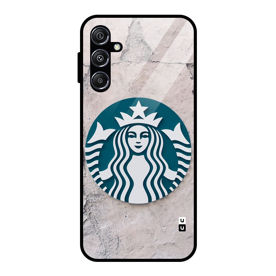 Wall StarBucks Glass Back Case for Galaxy M34 5G