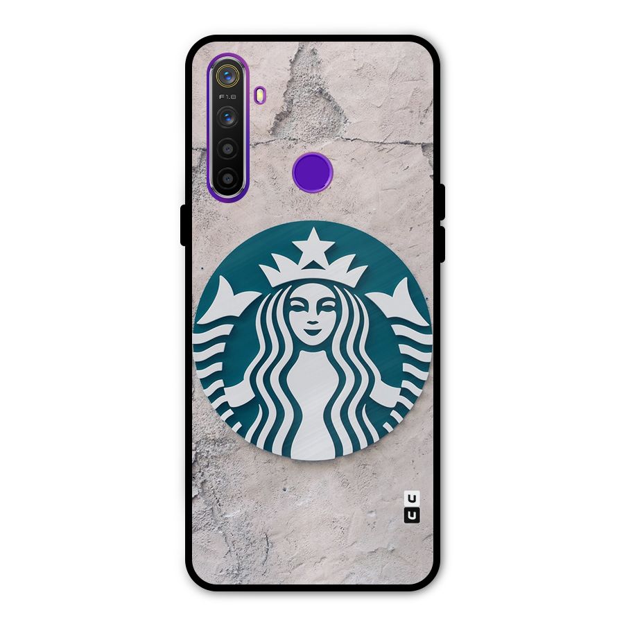 Wall StarBucks Glass Back Case for Realme 5s
