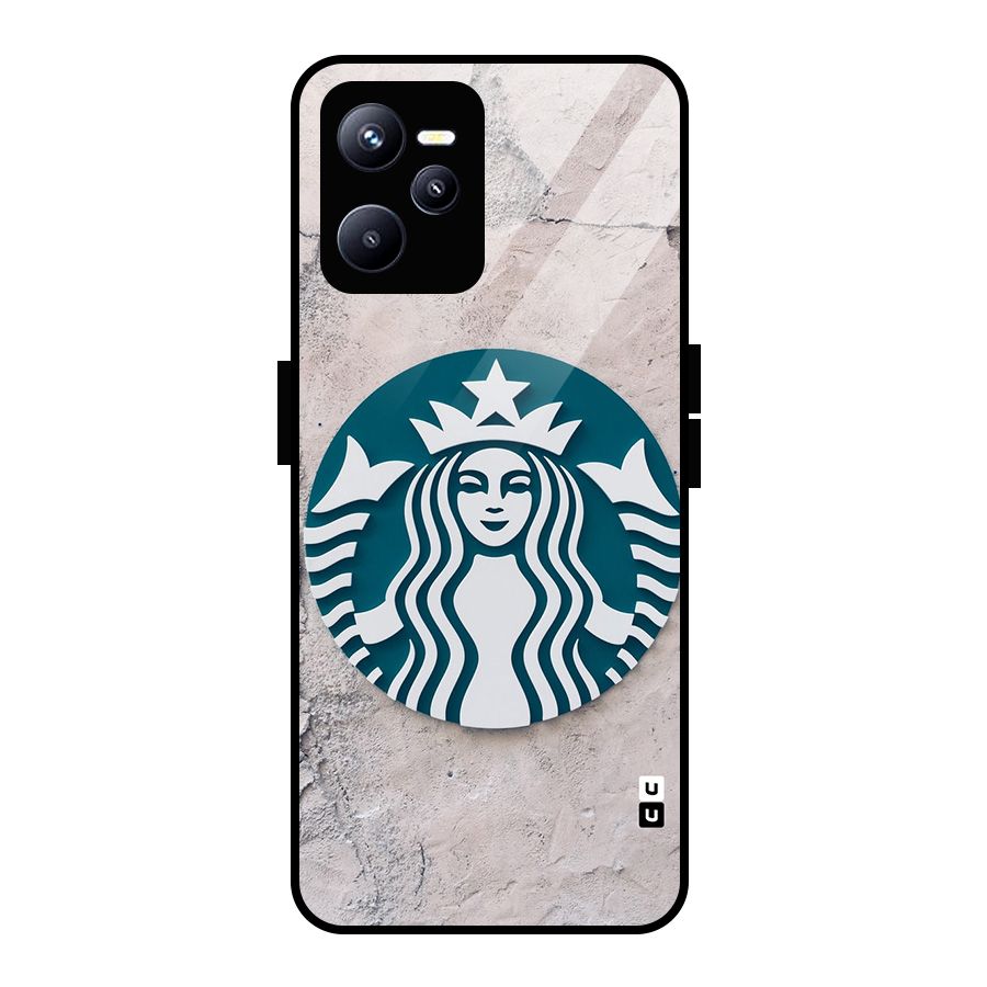 Wall StarBucks Glass Back Case for Realme C35