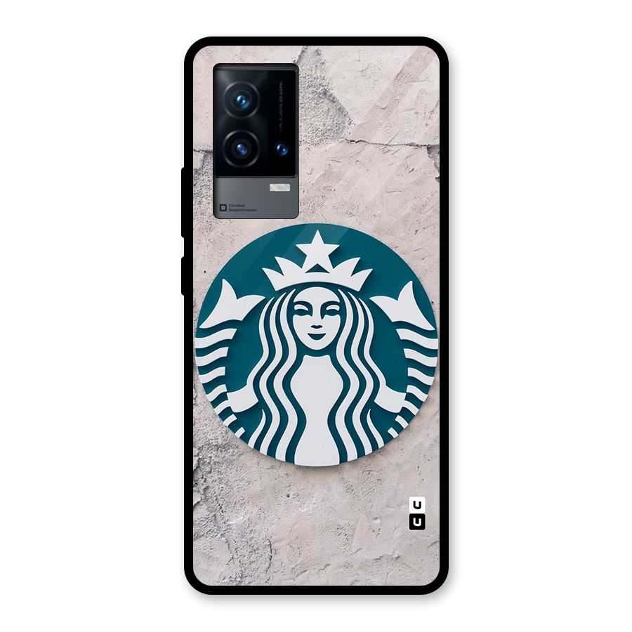 Wall StarBucks Glass Back Case for iQOO 9 5G