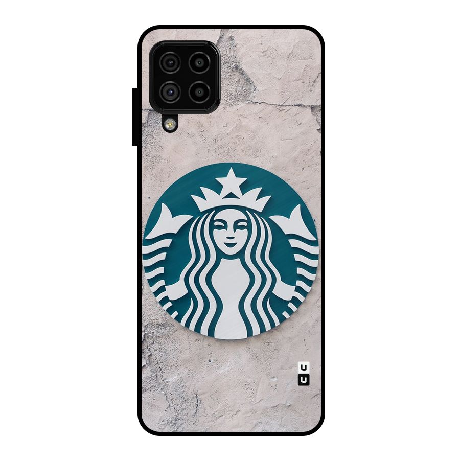 Wall StarBucks Metal Back Case for Galaxy A22 4G