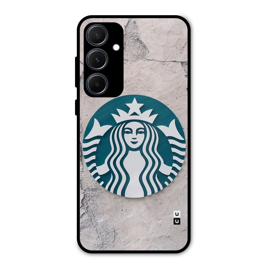 Wall StarBucks Metal Back Case for Galaxy A35