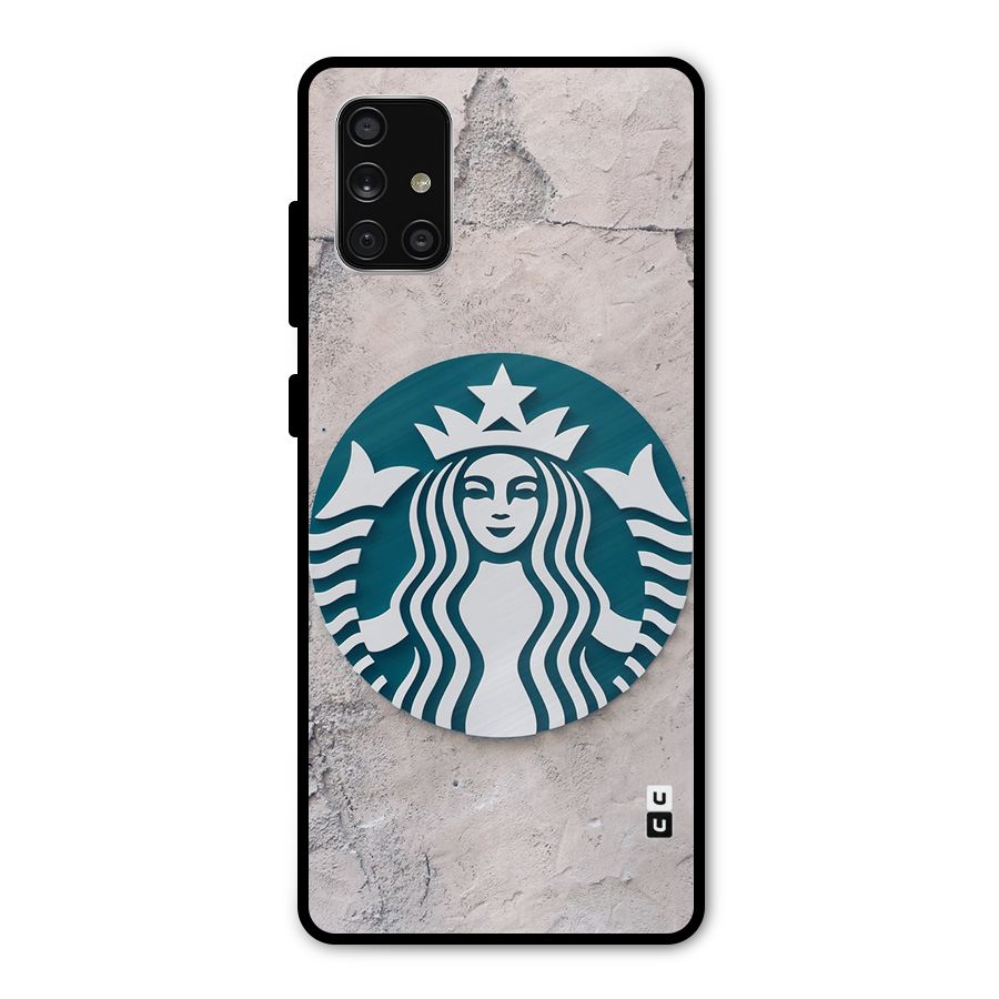 Wall StarBucks Metal Back Case for Galaxy A71