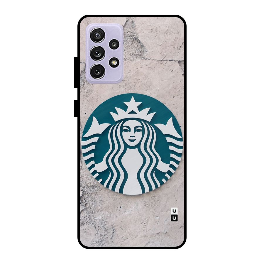 Wall StarBucks Metal Back Case for Galaxy A72
