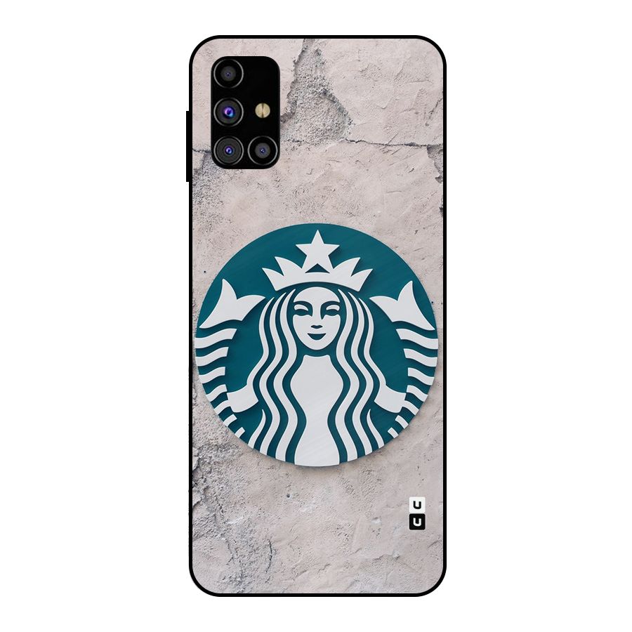 Wall StarBucks Metal Back Case for Galaxy M31s