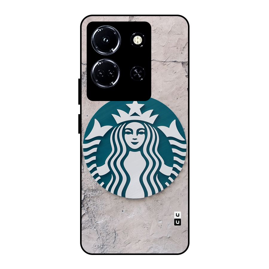 Wall StarBucks Metal Back Case for Infinix Note 30 5G