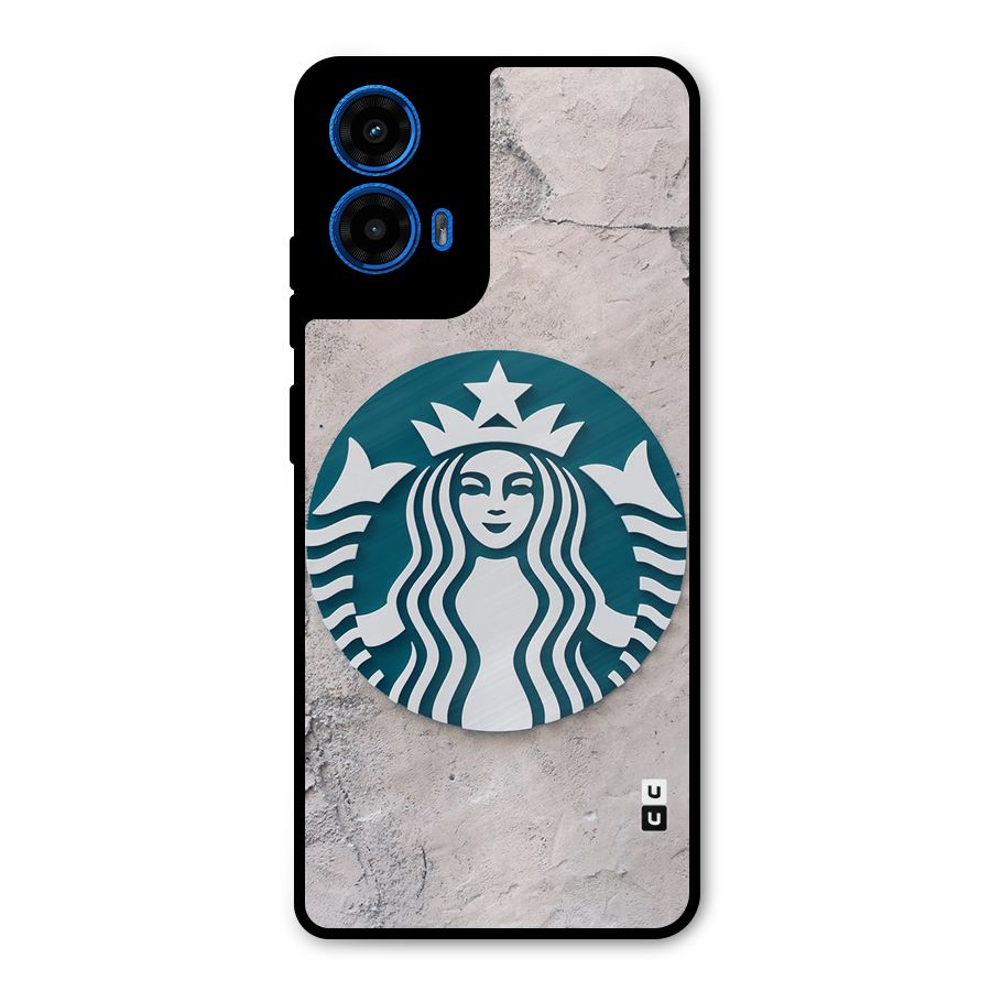 Wall StarBucks Metal Back Case for Moto G45