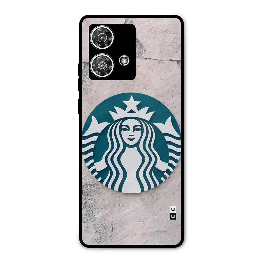 Wall StarBucks Metal Back Case for Motorola Edge 40 Neo