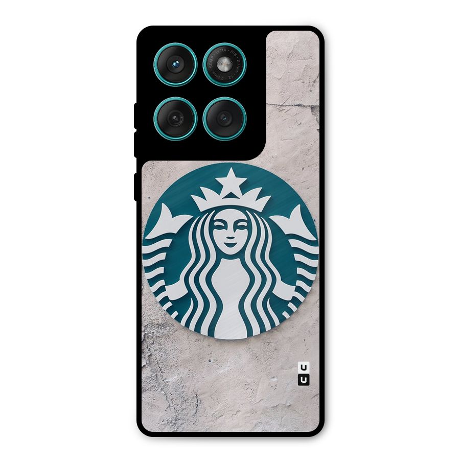 Wall StarBucks Metal Back Case for Motorola Edge 60