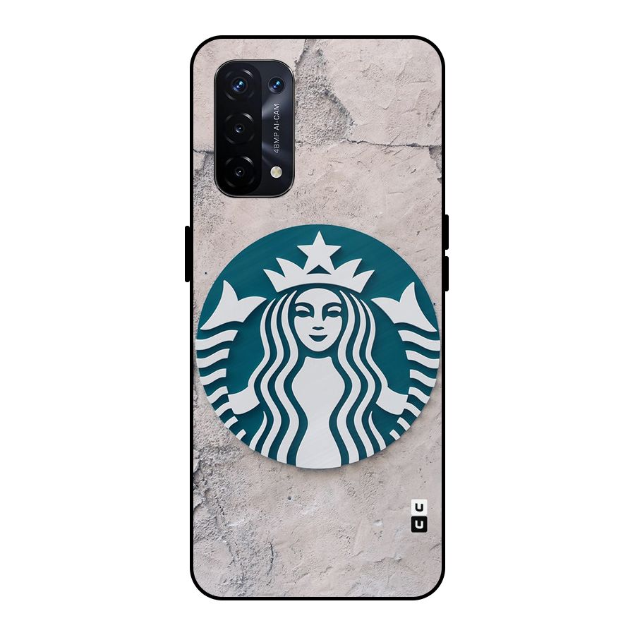 Wall StarBucks Metal Back Case for Oppo A74 5G