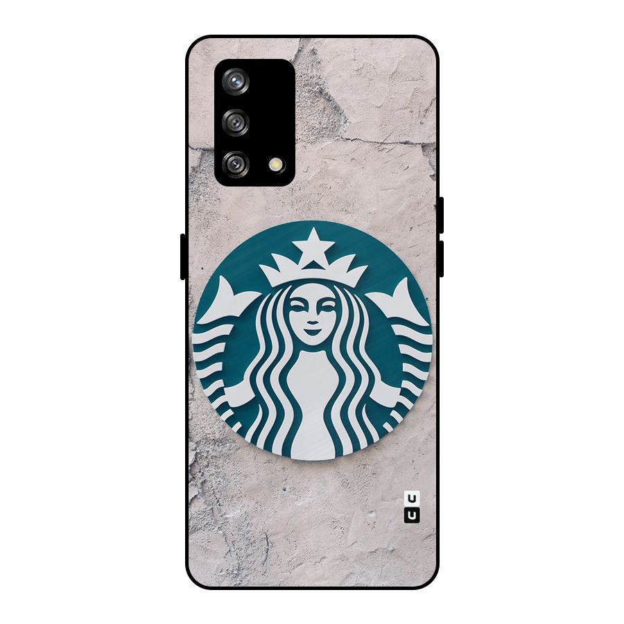 Wall StarBucks Metal Back Case for Oppo F19