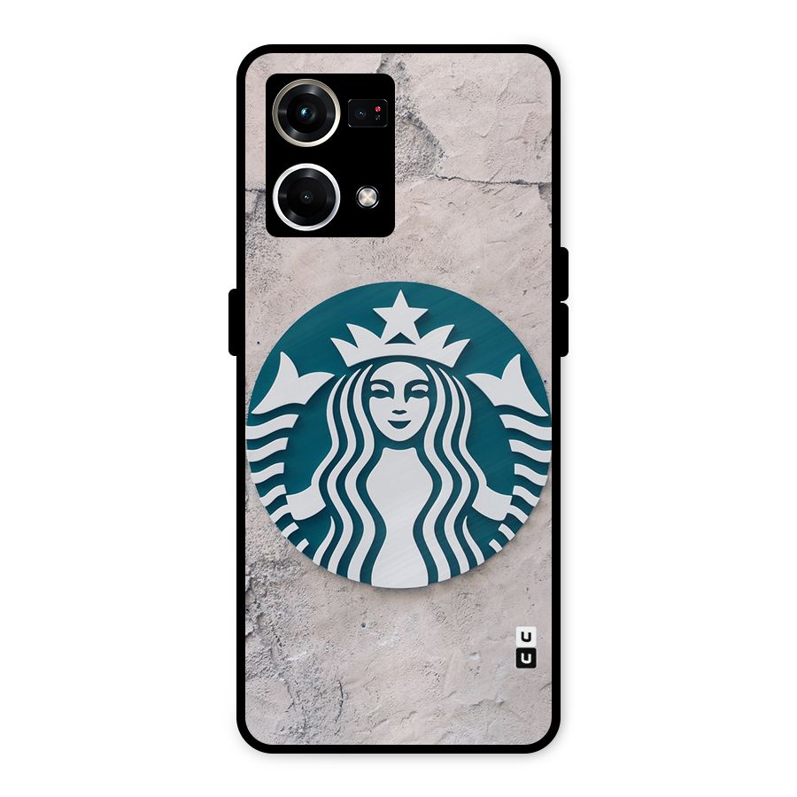 Wall StarBucks Metal Back Case for Oppo F21 Pro 4G