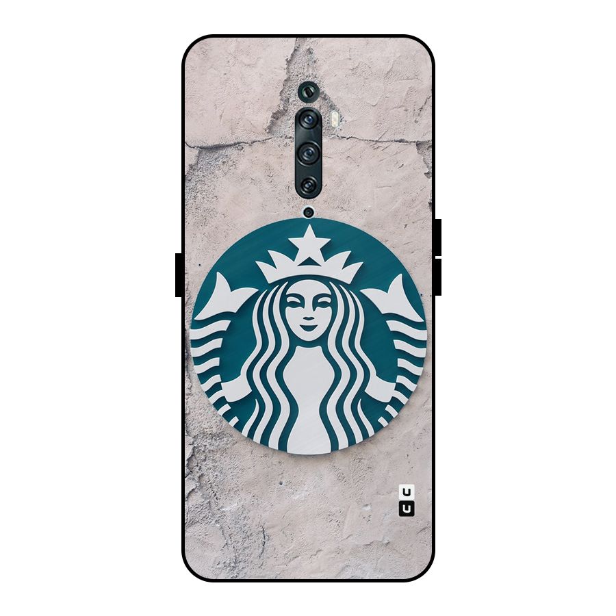 Wall StarBucks Metal Back Case for Oppo Reno2 F