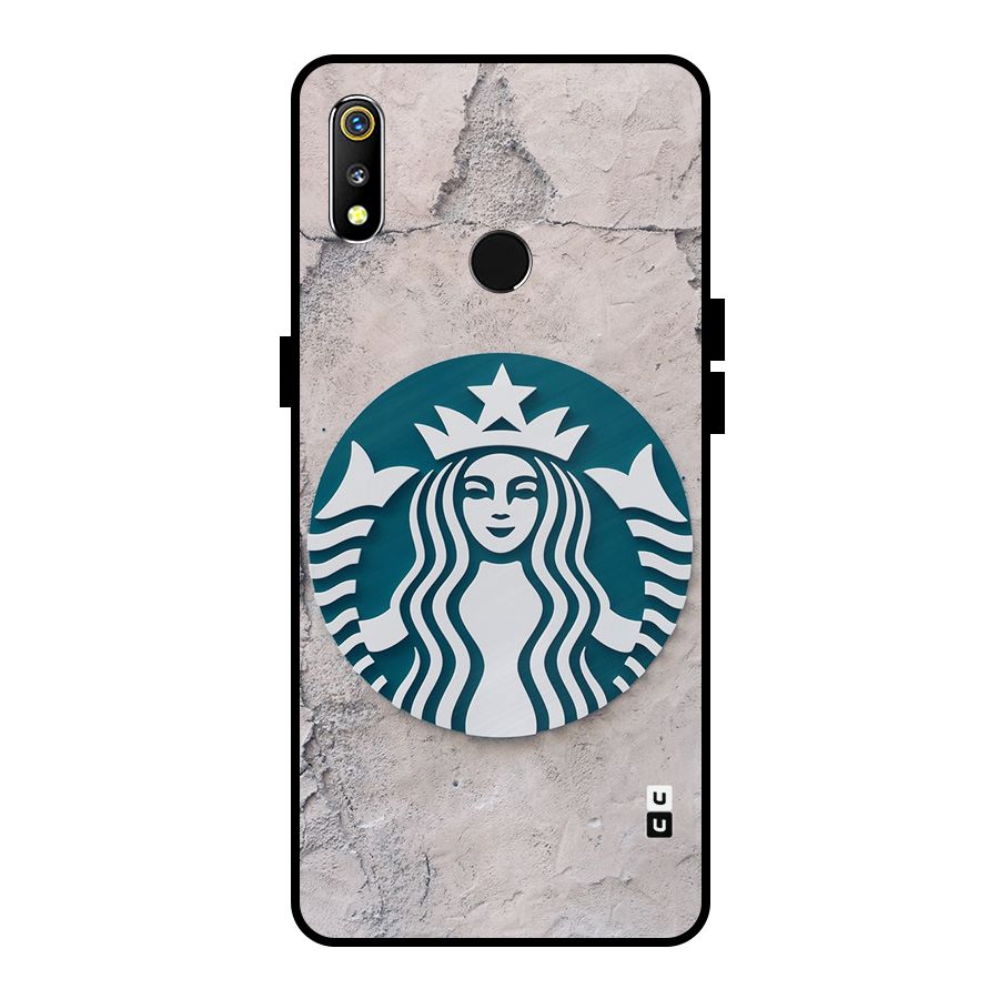 Wall StarBucks Metal Back Case for Realme 3