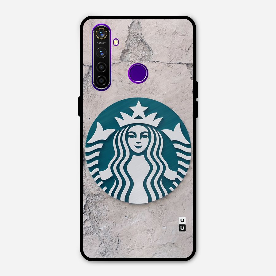 Wall StarBucks Metal Back Case for Realme 5 Pro